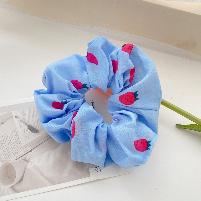 Dây buộc tóc, Cột tóc Scrunchies Co Giãn Họa Tiết Vải Caro Thời Trang Cho Nữ