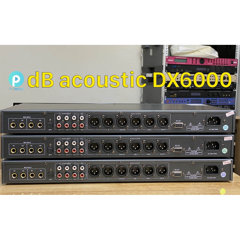 [Mã ELHACE giảm 4% đơn 300K] Vang số DX6000 dB acoustic Chip 21489, Cổng Quang, 2EQ