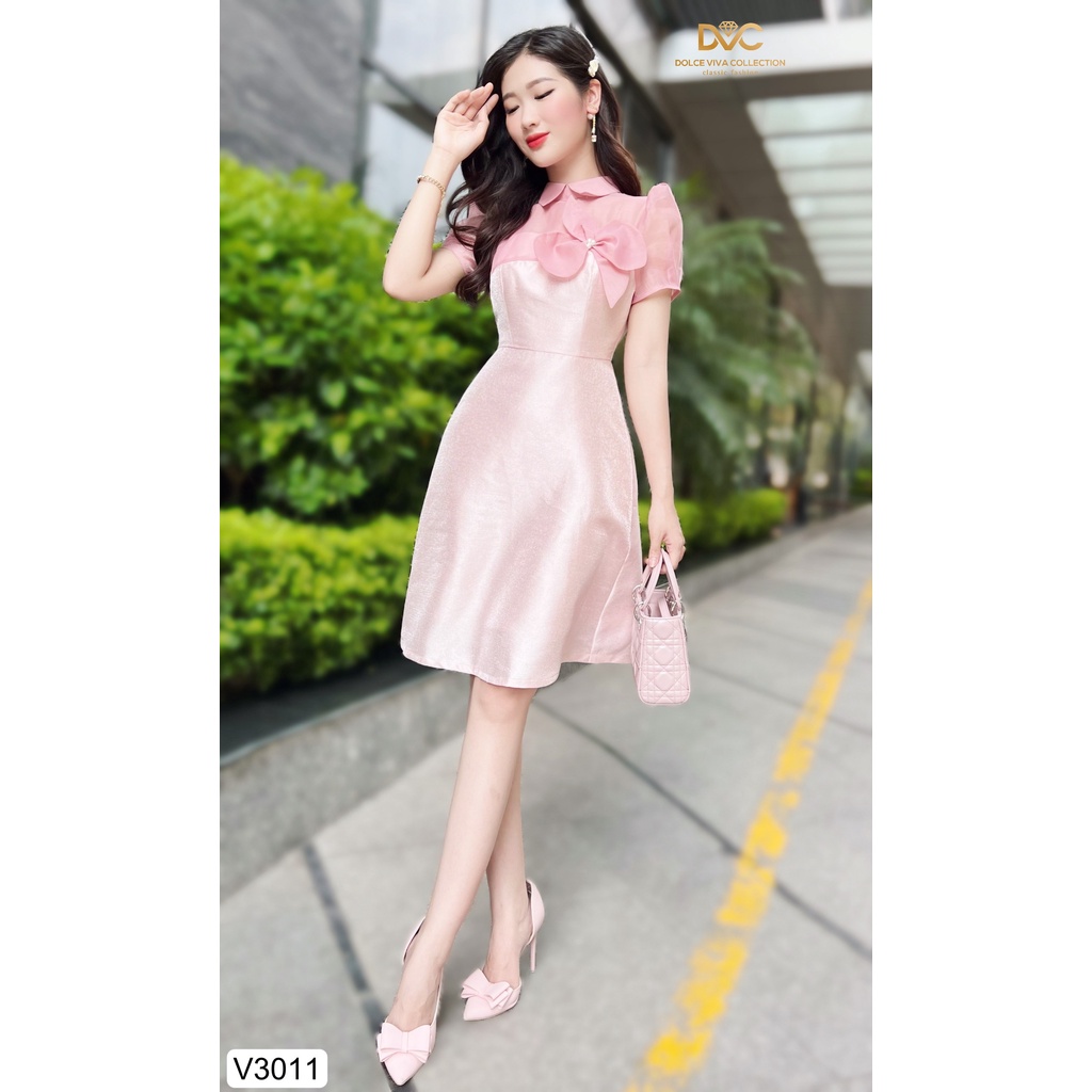 Váy thiết kế cao cấp dự tiệc đi làm đi du lịch V3011-DVC
