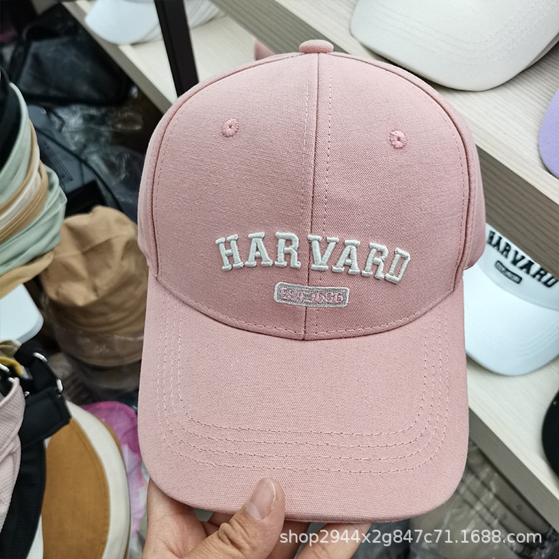 Mũ Lưỡi Trai Nón Kết Nhung Cao Cấp Thêu Chữ Harvard 483 Phong Cách Ulzzang Form Unisex Nam Nữ - Hazo