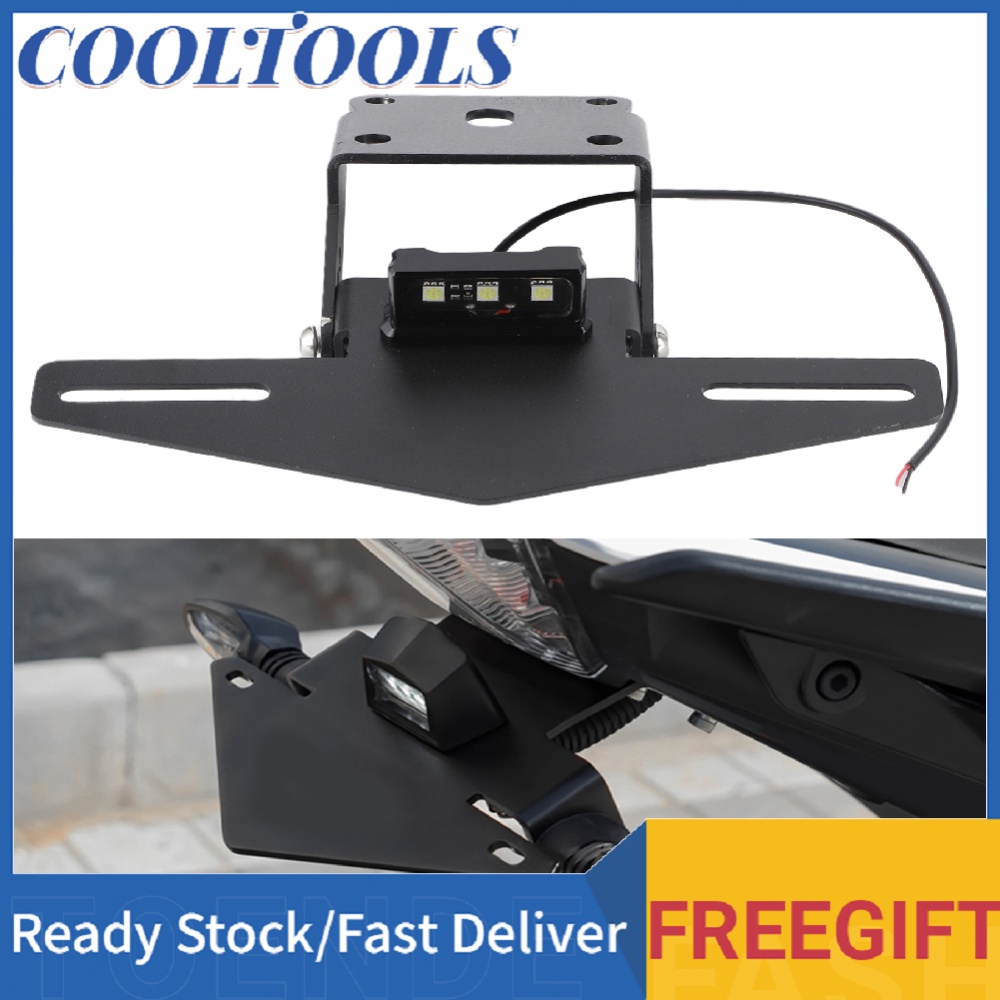 Motorcycle License Plate Holder Fender Eliminating W/LED Light Fit for 125 250 390 17‑21
