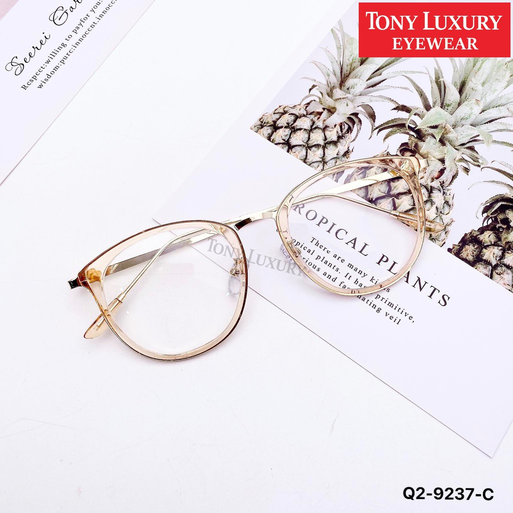 Gọng Kính Cận Nhựa Tròn To Tony Luxury Eyewear Q2-9237 - Nhận Cắt Tròng Cận Viễn Loạn | BigBuy360 - bigbuy360.vn