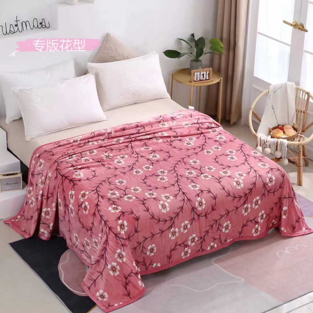 Chăn Thun Lạnh - Chăn Tuyết nhung - Chăn Lông Tuyết 2mx2m3 phù hợp cho mùa hè hoặc nằm phòng điều hòa Giá rẻ