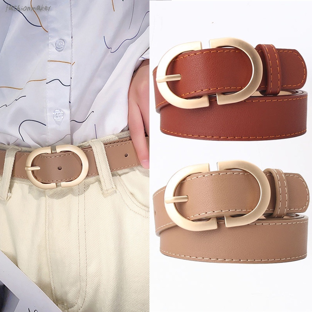 Thắt lưng da dài 105cm khóa chữ D bằng hợp kim phong cách Hàn Quốc cho nữ dây thắt lưng nữ