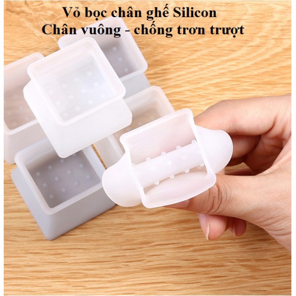 Bọc cao su đặc bịt chân bàn, ghế chống trươn, trượt, chống trầy cho sàn gỗ, sàn nhựa