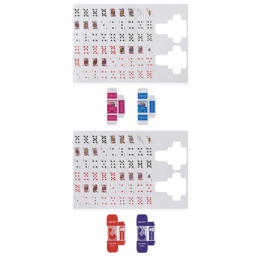 BEBETTERM 1 Bộ Bài Poker Mini Tỉ Lệ 1: 12 Cho Nhà Búp Bê