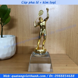 Cúp pha lê kim loại