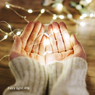 Dây Đèn Fairy Light Trang Trí 10m - 50 Bóng (Đầu USB)