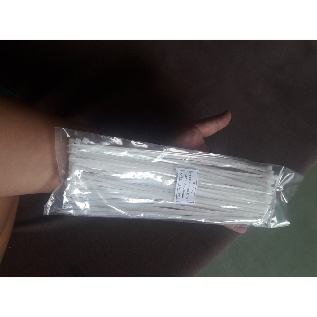 Dây rút 2,5 tấc - dây rút 25 cm - dây thít 100pcs thực 80 đến 90 sợi