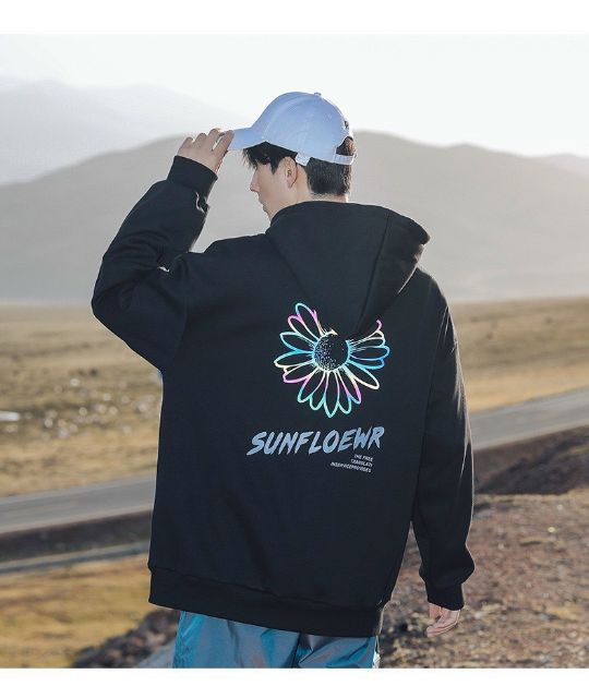 [ Unisex Rộng- Cực Chất ] Áo khoác Hoodie Mèo Đỏ Mặt Trăng UNISEX form rộng | BigBuy360 - bigbuy360.vn