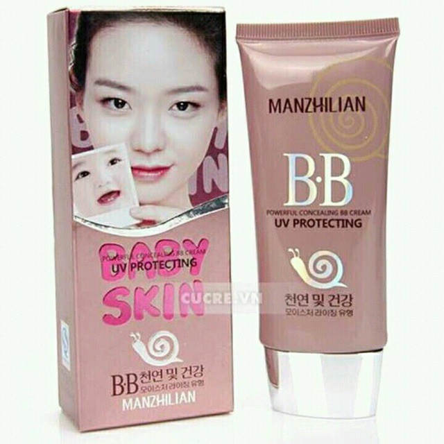 Kem nền bb cream baby skin ốc sên