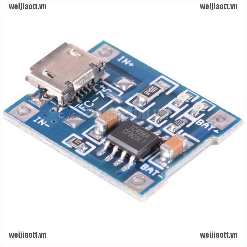 Set 2 Mô Đun Sạc Pin Lithium 1a 5v Tp4056 Chuyên Dụng