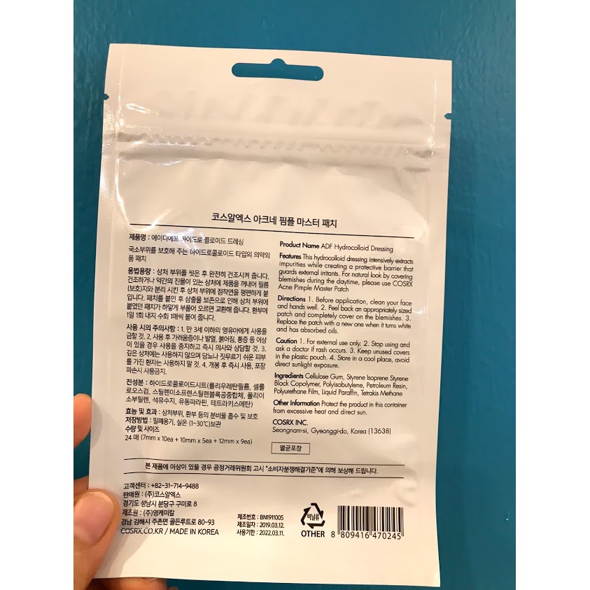 [Mã SKAMLTSM11 giảm 10% đơn 99K] Miếng Dán Mụn Cosrx Acne Pimple Master Patch | BigBuy360 - bigbuy360.vn