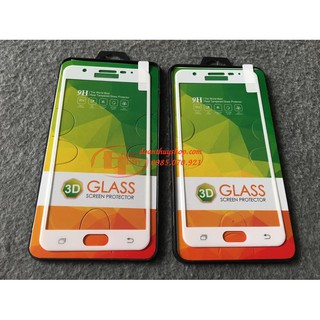 Cường lực full màn dành cho các dòng samsun màu trắng j5prime j7prime a9 a520 a710 a720 j510 j710 a510 a320