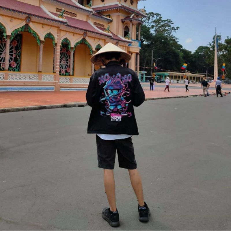 Áo Khoác Dù Chống Nắng Cặp Đôi Cho Nữ Cho Nam Có 2 Màu Unisex Form Rộng XOXO Jacket Ulzzang