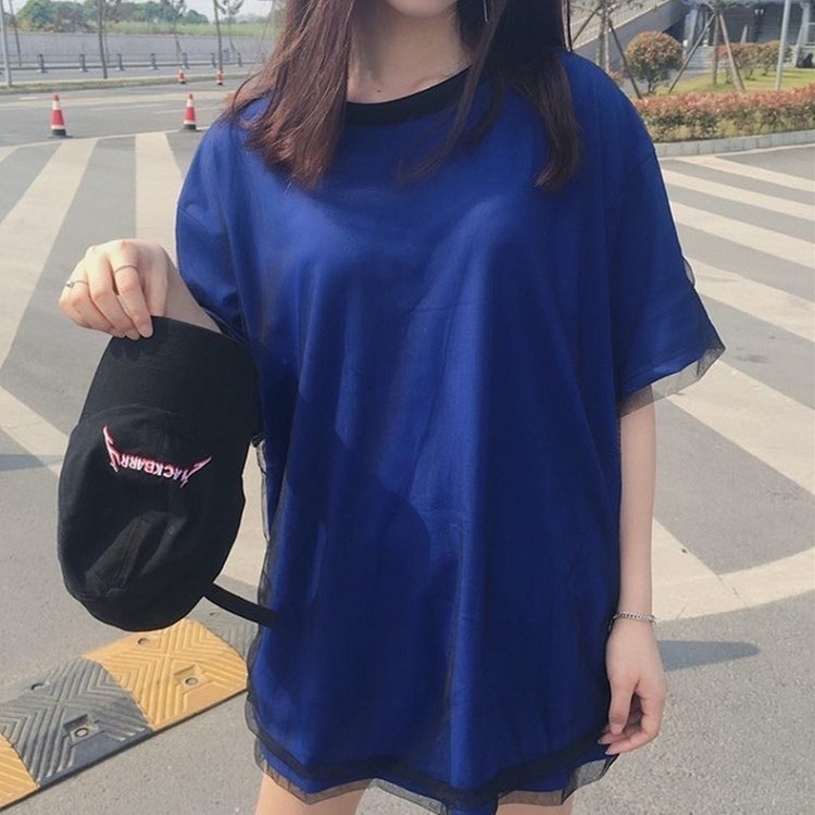 Áo Thun Tay Ngắn Dáng Rộng Plus Size Phong Cách Harajuku Hàn Quốc Thời Trang Mùa Hè Cho Nữ