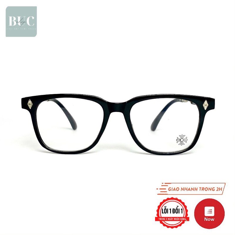Gọng kính giả cận kiểu dáng oval 2272 BucShop dành cho nam nữ