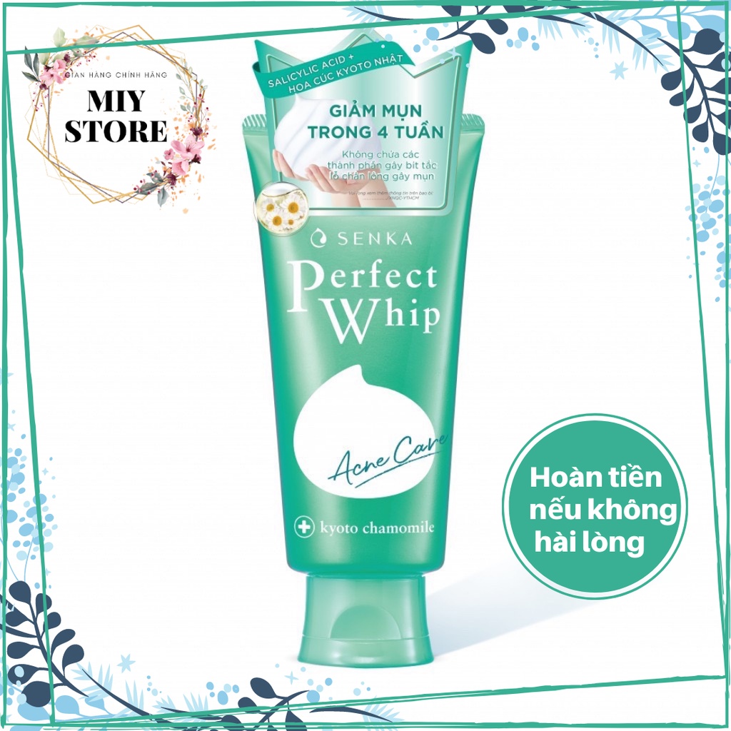 Sữa rửa mặt cho da dầu mụn Senka, chiết xuất tơ tằm xanh lá 100g