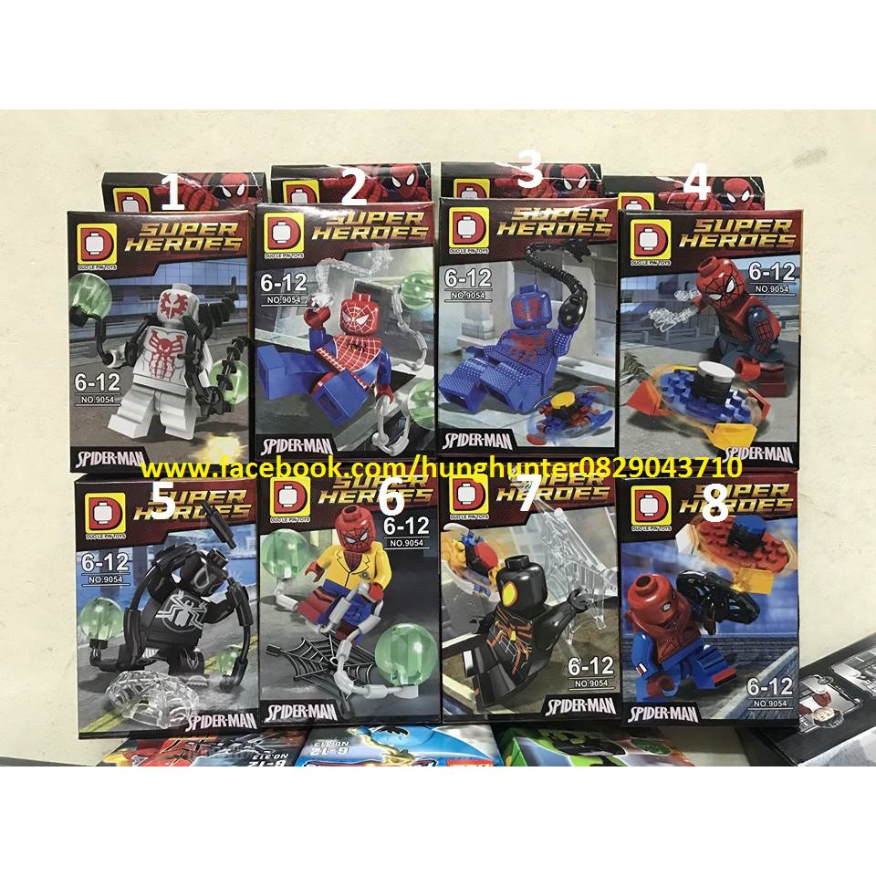 Lego spiderman đồ chơi lắp ghép phát triển trí khả năng sáng tạo cho bé