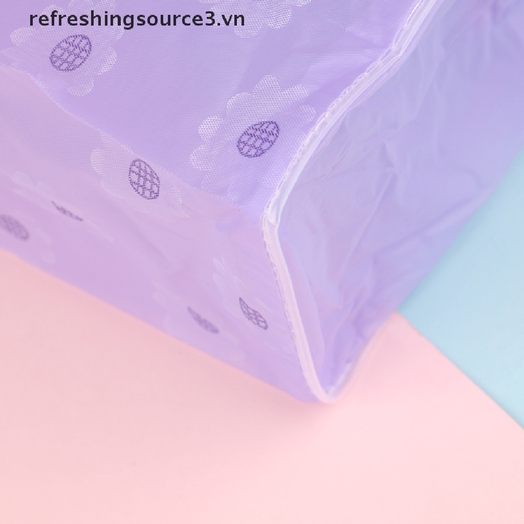 Túi đựng mỹ phẩm bằng nhựa PVC trong suốt có khóa kéo tiện lợi