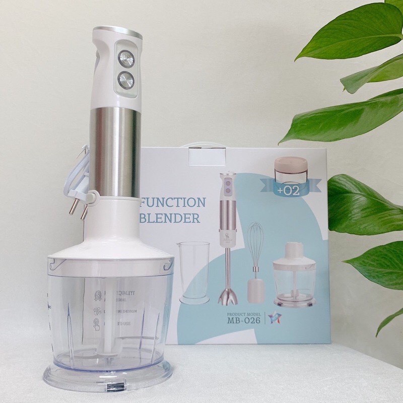 Máy Xay Cầm Tay Đa Năng MOAZ BEBE MB026 hàng chính hãng tích hợp nhiều chức năng trên một sản phẩm