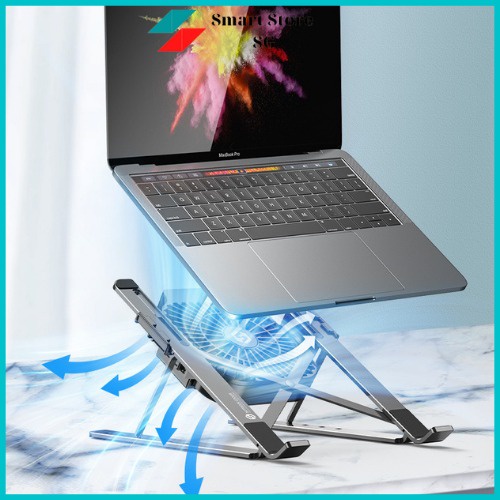 Giá Đỡ LAPTOP, MACBOOK, IPAD Bằng Nhôm Kèm Quạt Tản Nhiệt Có Thể Tháo Rời ,Đế Tản Nhiệt Laptop Có Thể Chỉnh Được Độ Cao