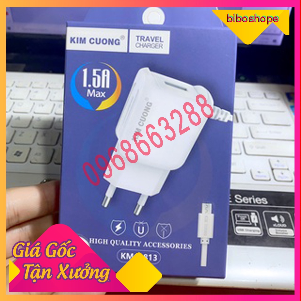 🚀Free ship🚀 Cáp Sạc Iphone - SAMSUNG Liền Dây - Kim Cương KMG-813 / Bảo hành 12 tháng