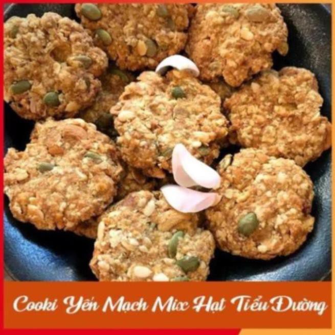 Bánh Ăn Kiêng 🍪 GIẢM CÂN 🍪 Cookie Yến Mạch Mix Hạt Tiểu Đường_ Bánh dành cho người tiểu đường ăn kiêng, giảm ký ma20s