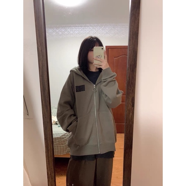 Áo Khoác Nỉ Hoodie Zip JYN In Cao Su Form Rộng Nam Nữ Unisex | BigBuy360 - bigbuy360.vn