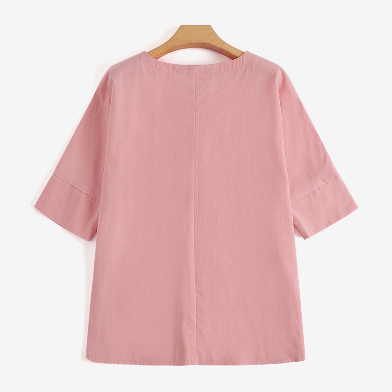 Áo thun ZANZEA tay lỡ xẻ tà thời trang dành cho nữ