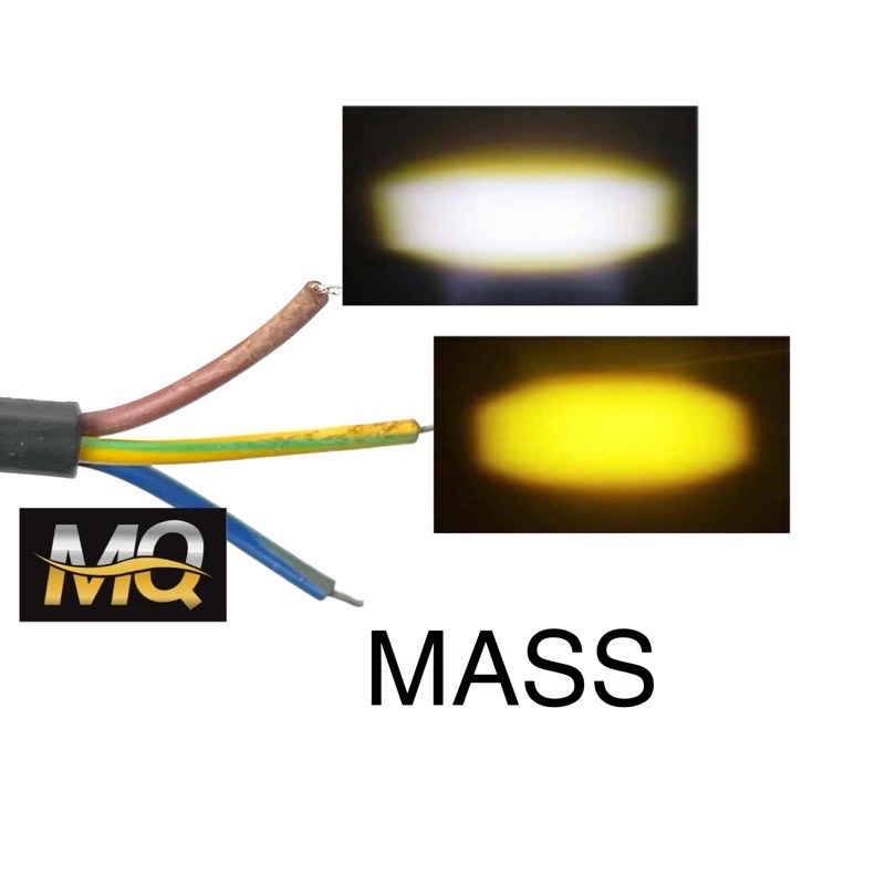 Đèn Trợ Sáng Bi Cầu 2 Mầu T20 Đèn L4 Vàng Trắng Đèn Pha Bi Cầu Chip Mini L2