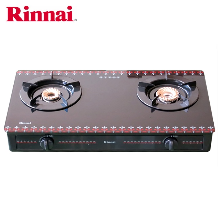 Bếp gas RINNAI 7 tấc RV-3715GL(FB) - Chén đồng lửa xanh tiết kiệm gas - Bảo hành chính hãng 02 năm