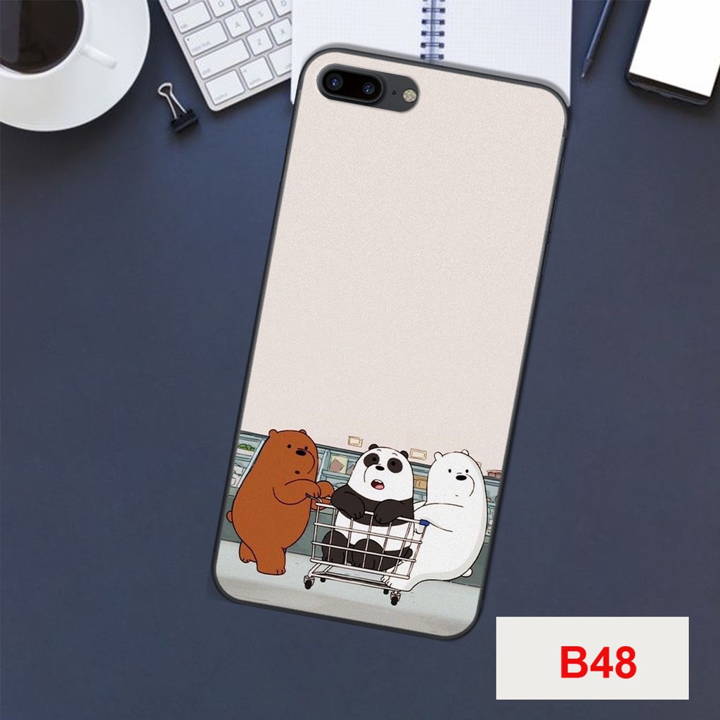 [HÀNG MỚI VỀ] ỐP LƯNG IPHONE 7/7S PLUS -IPHONE 8 PLUS IN GẤU WE BARE BEARS ĐẸP SIÊU CHẤT