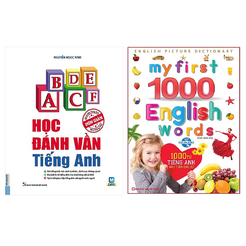 Sách - Combo My First 1000 English Words 1000 Từ Tiếng Anh Đầu tiên cho Bé + Học Đánh Vần Tiếng Anh
