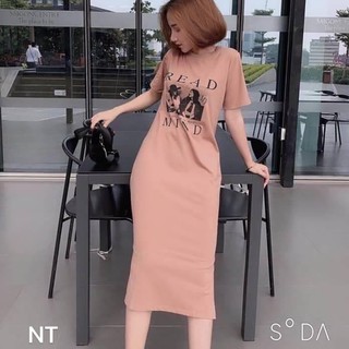 Váy suông thêu 2 cô gái Read Mind