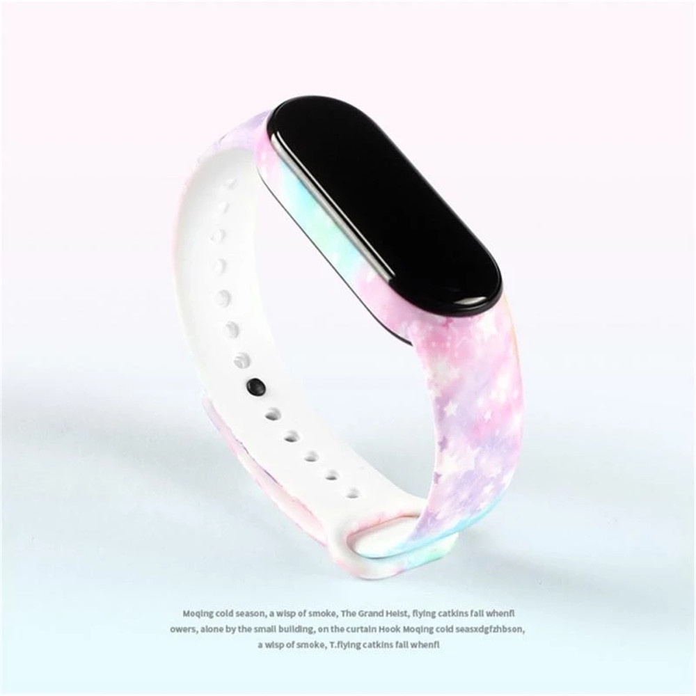 Dây Đeo Silicone Thay Thế Cho Đồng Hồ Thông Minh Xiaomi Mi Band 7 6 5 4 3