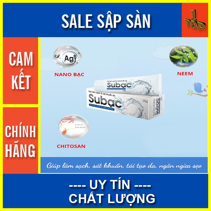 Gel Subạc subac tuyp 25g - top1pharmacy