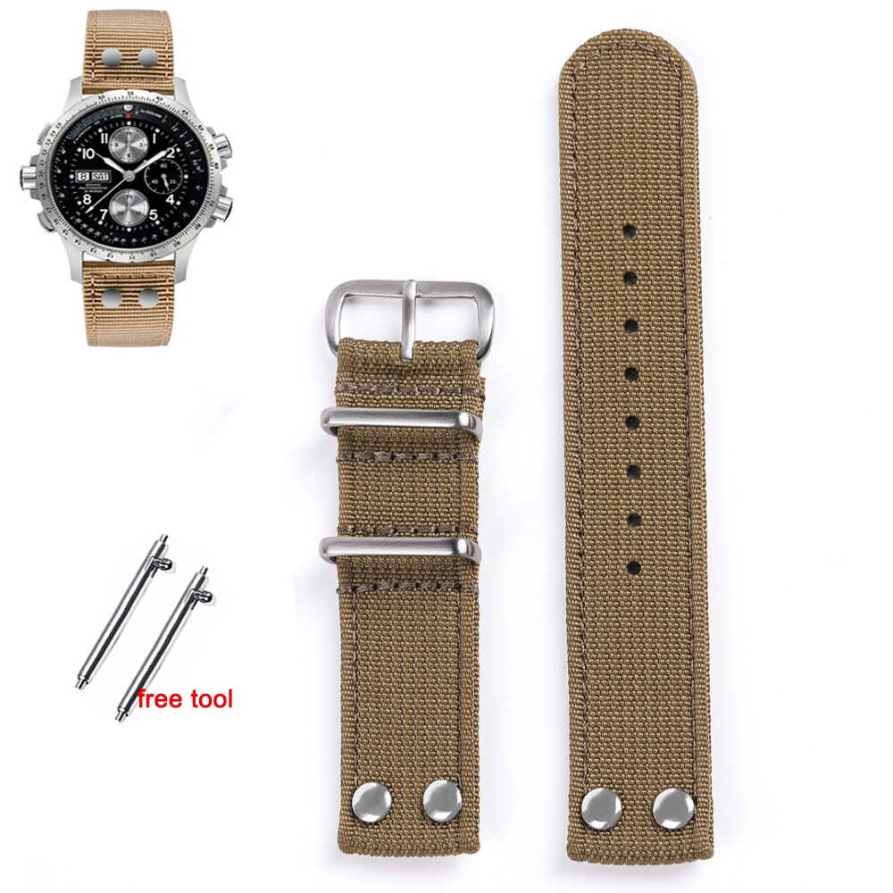 Dây Đeo Đồng Hồ 20mm22mm Tháo Gỡ Nhanh Bằng Nylon Cho Hamilton Seiko
