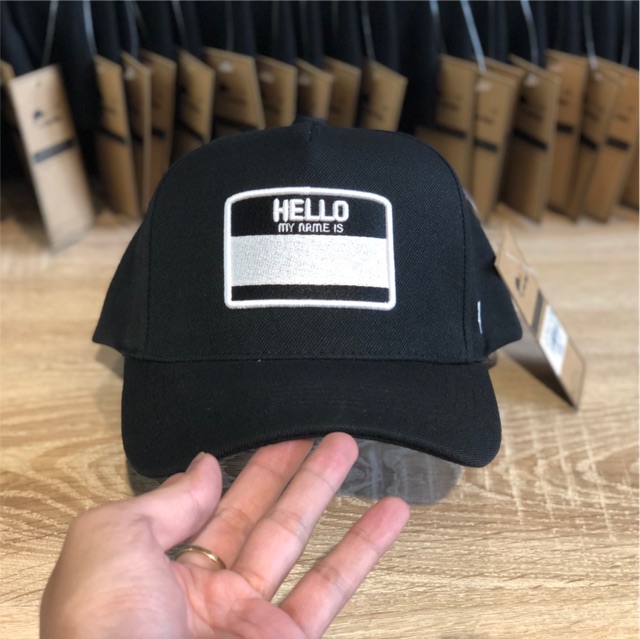 Nón Trucker Hello My Name is quai nút fom cứng đẹp