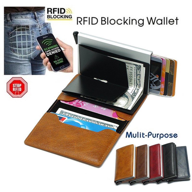 Ví đựng Thẻ THÔNG MINH Chống RFID Hộp đựng Thẻ Ngân Hàng Atm Card Visit