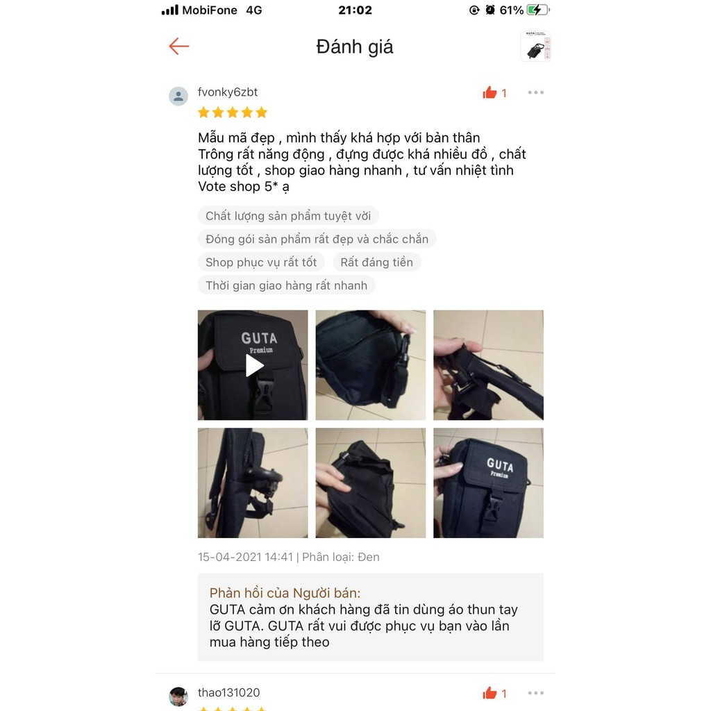 Túi Đeo Chéo Nam Nữ Minibag GUTA Thời Trang Unisex Cá Tính Chống Nước Cực Đỉnh | BigBuy360 - bigbuy360.vn