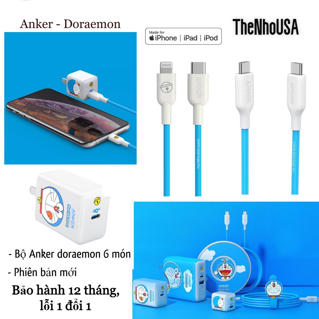 Củ sạc Anker Doraemon - PowerPort Nano Powercore III 20w - A2633