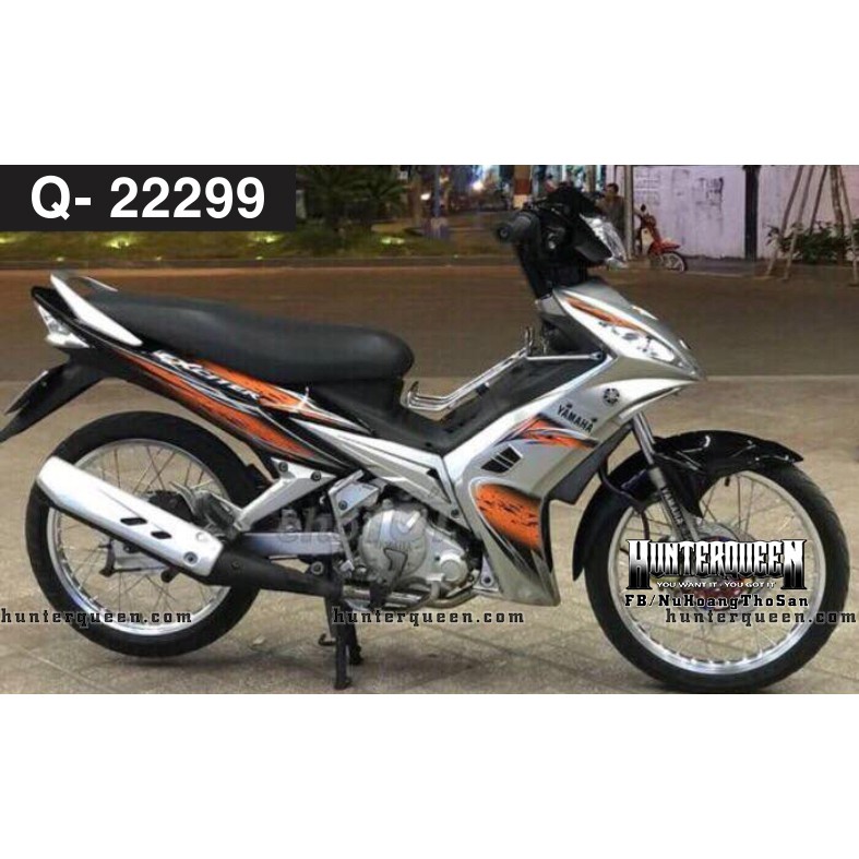 Tem rời Exciter 135 đời 2006-2010. Mẫu đen bạc cam. Xe khách màu khác vui lòng inbox