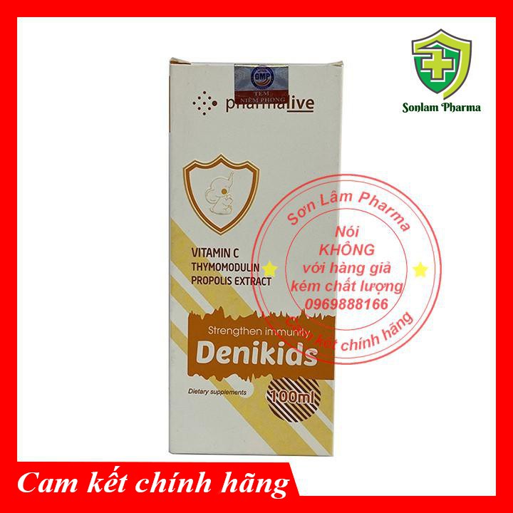 Siro Bổ Sung Vitamin C - Tăng Sức Đề Kháng Cho Trẻ - Denikids Chai 100ml