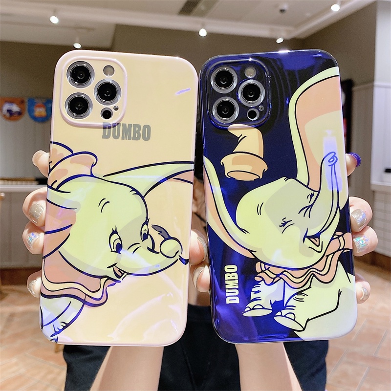 Ốp Điện Thoại Hình Voi Dumbo Blu-Ray Cho Iphone7Plus / 8plus / X / Xs / Xr / Xs Max / 11 / 11pro / 11pro Max / 12 / 12pro / 12pro Max