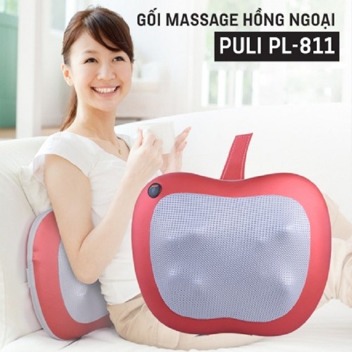 [GIÁ SỐC] Gối Massage Hồng Ngoại Ôtô Puli PL-811