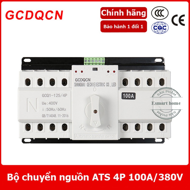 Bộ chuyển đổi hai nguồn điện tự động ATS 100A 3 pha 380v - cầu dao đảo chiều tự động