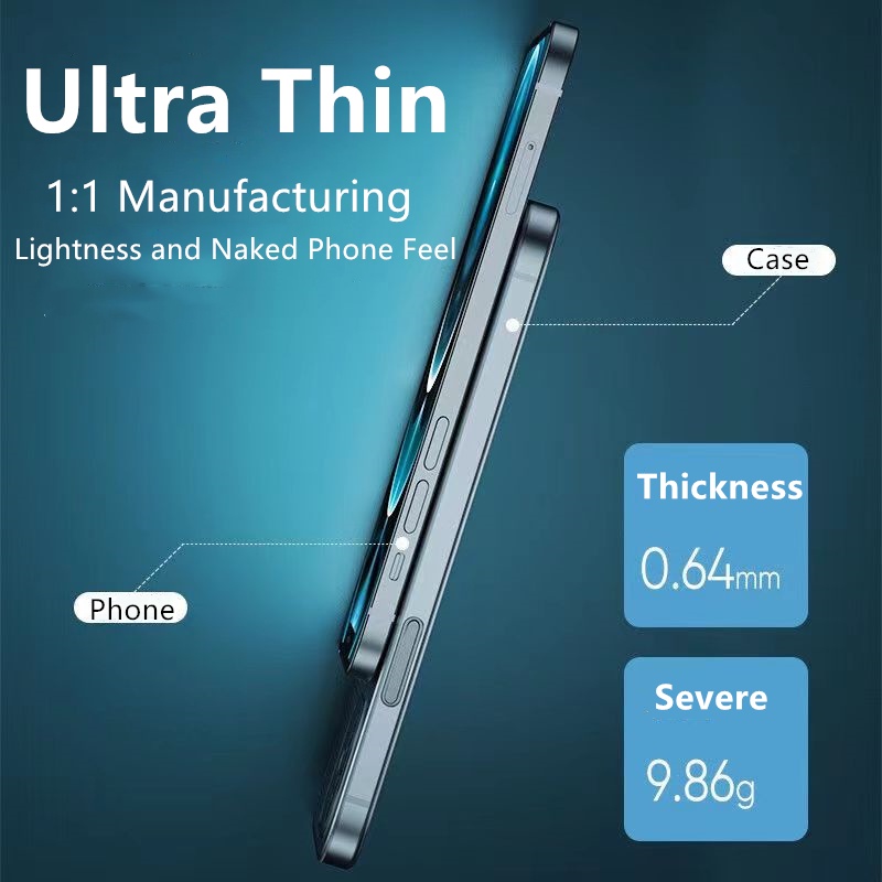 Ốp Điện Thoại Nhựa PP Cứng Siêu Mỏng Thoáng Khí Cho iPhone 13 12 Pro Max 13 Pro 12 Pro Max