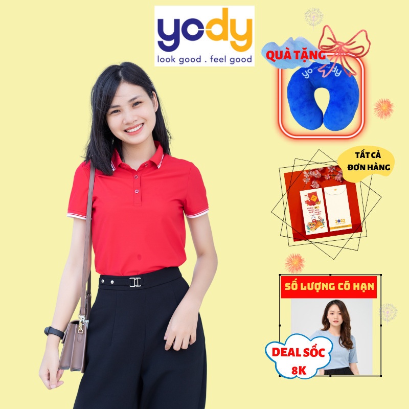 Áo Thun Polo Nữ YODY Airycool Cổ Bẻ Vải Cao Cấp Thoáng Mát APN4014