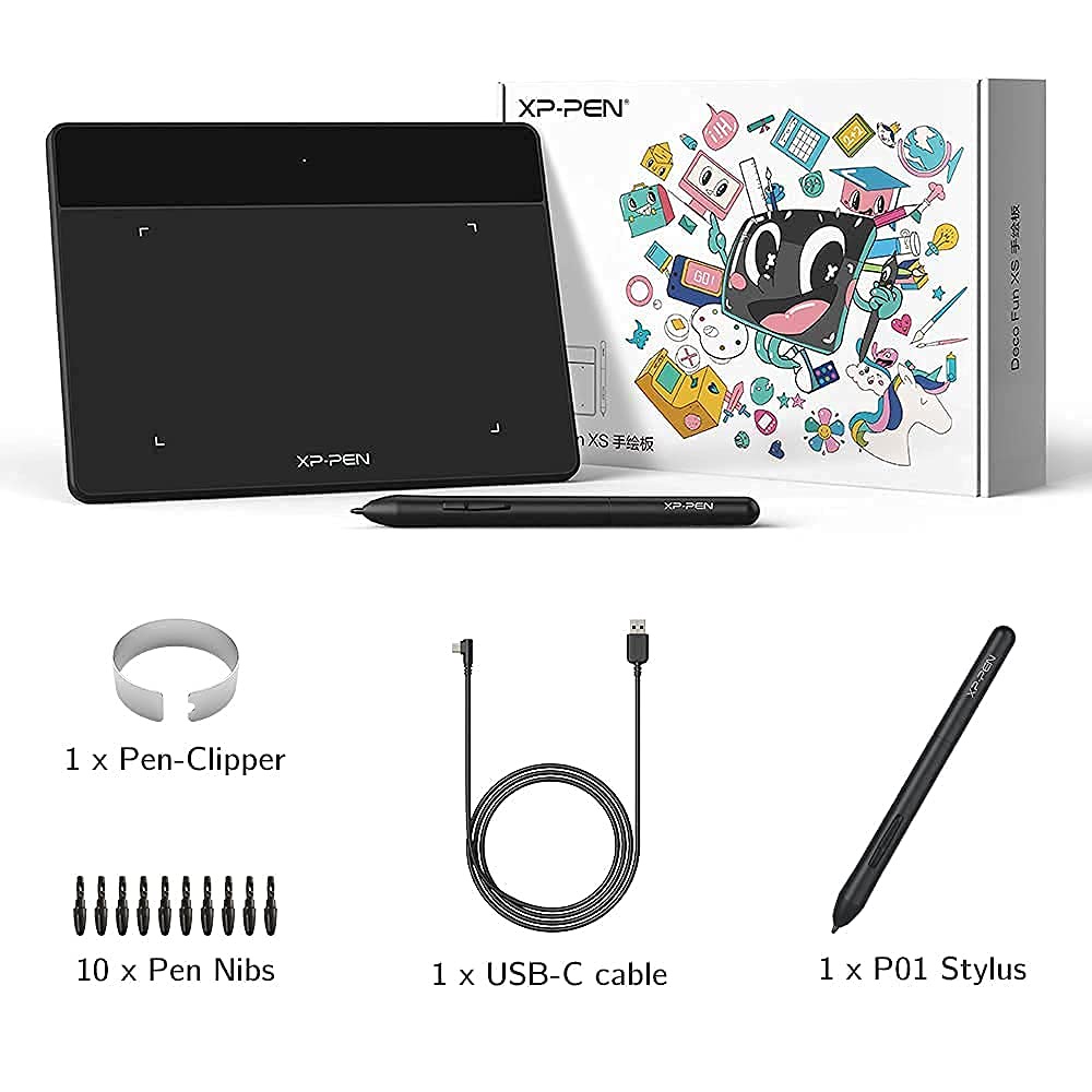Bảng Vẽ Điện Tử Siêu Mỏng XP-Pen Deco Fun XS - Hàng Chính Hãng